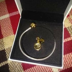 Pandora bracelet with charm